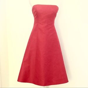 J. Crew 100% silk strapless dress